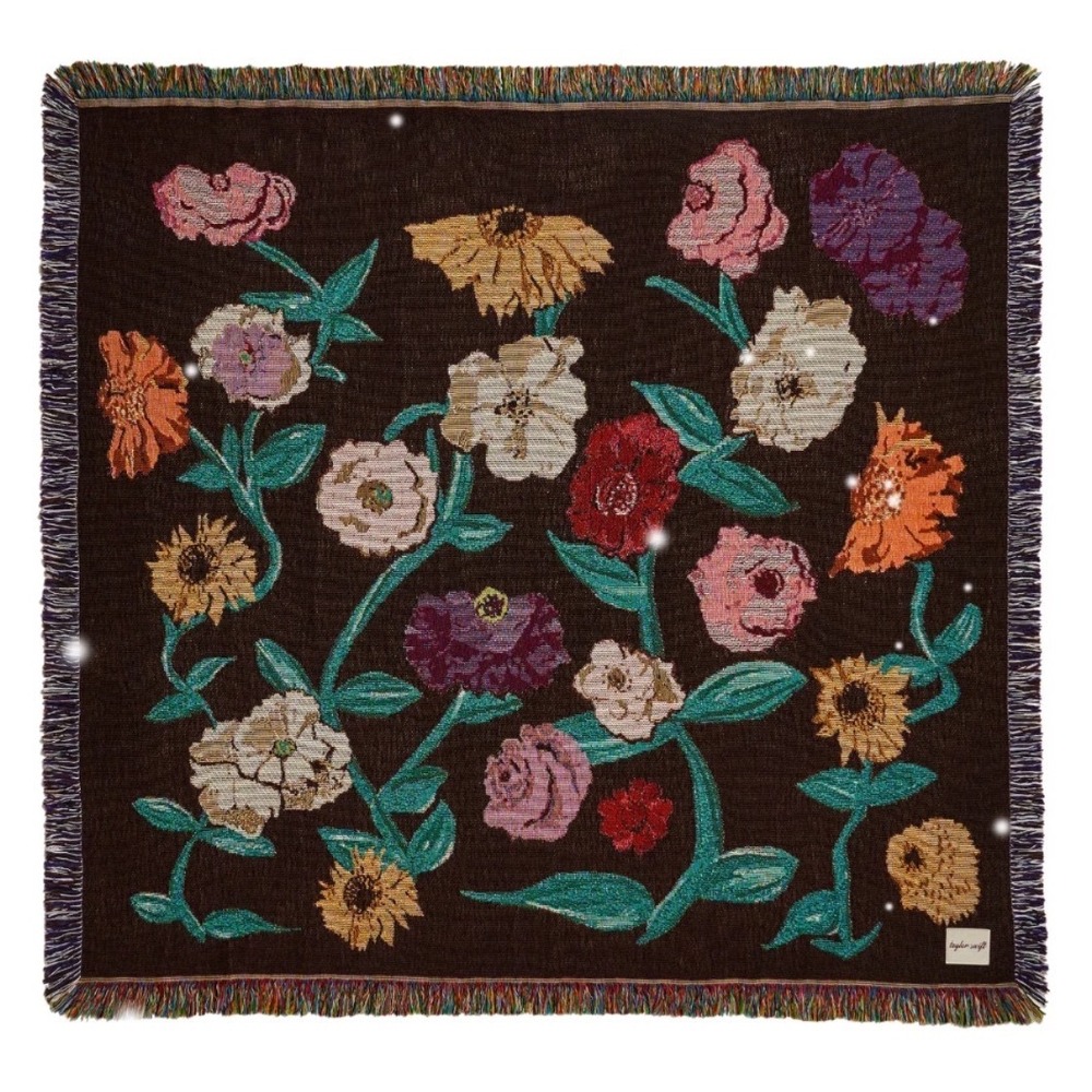 Taylor Swift Eras Tour Acoustic Piano Woven Blanket 50x50 Floral New Sealed